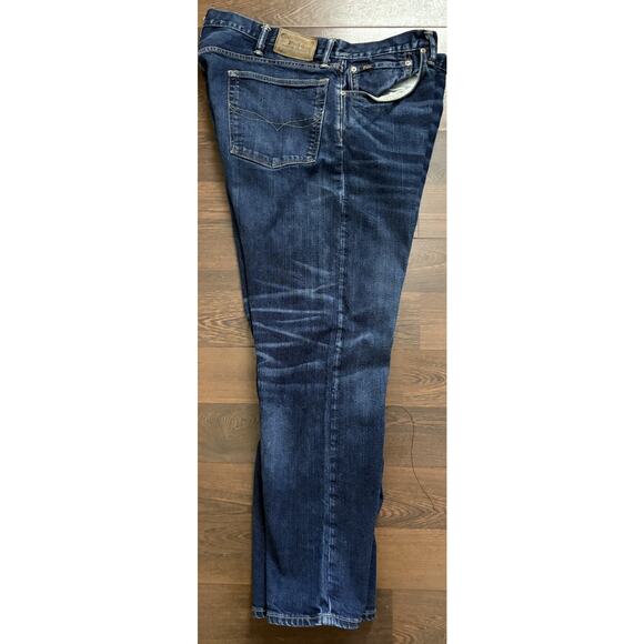 Polo Ralph Lauren Jeans Mens 36x34 Blue Hampton Relaxed Straight Denim Pants - Picture 1 of 13
